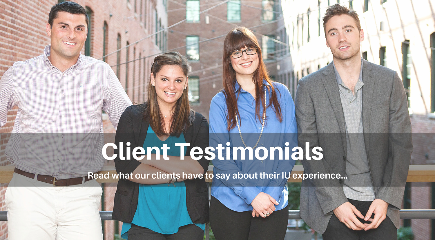 Client Testimonials from IU Group