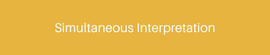 simultaneous interpretation